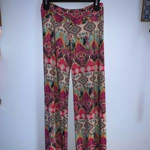 flowy pattern pants